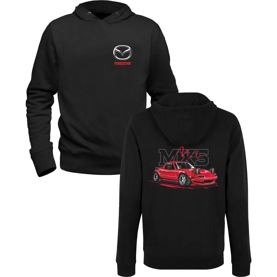 Детский свитшот с принтом Araba Mx5 Mazda Muggkuppa, Черный