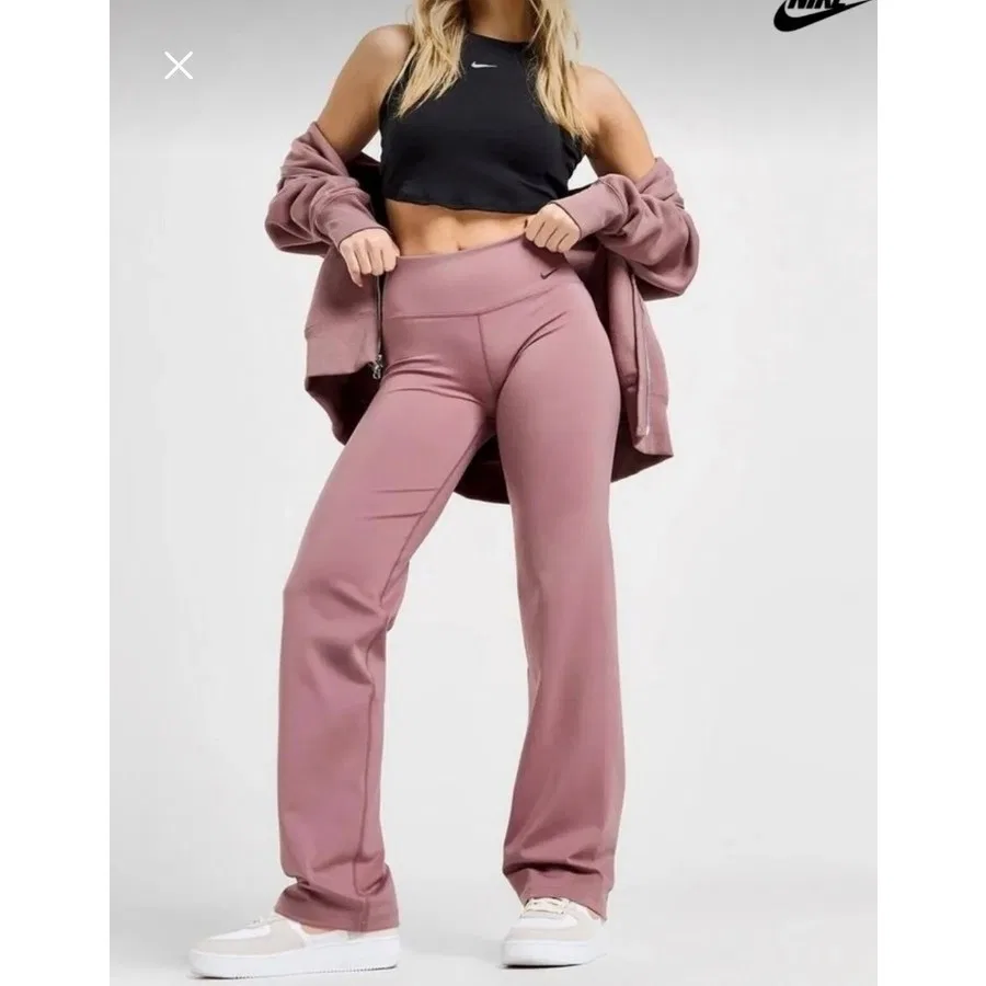 Женские леггинсы Nike Dri-Fit Pwr Classic Pant с высокой посадкой, Коричневый — фото 3