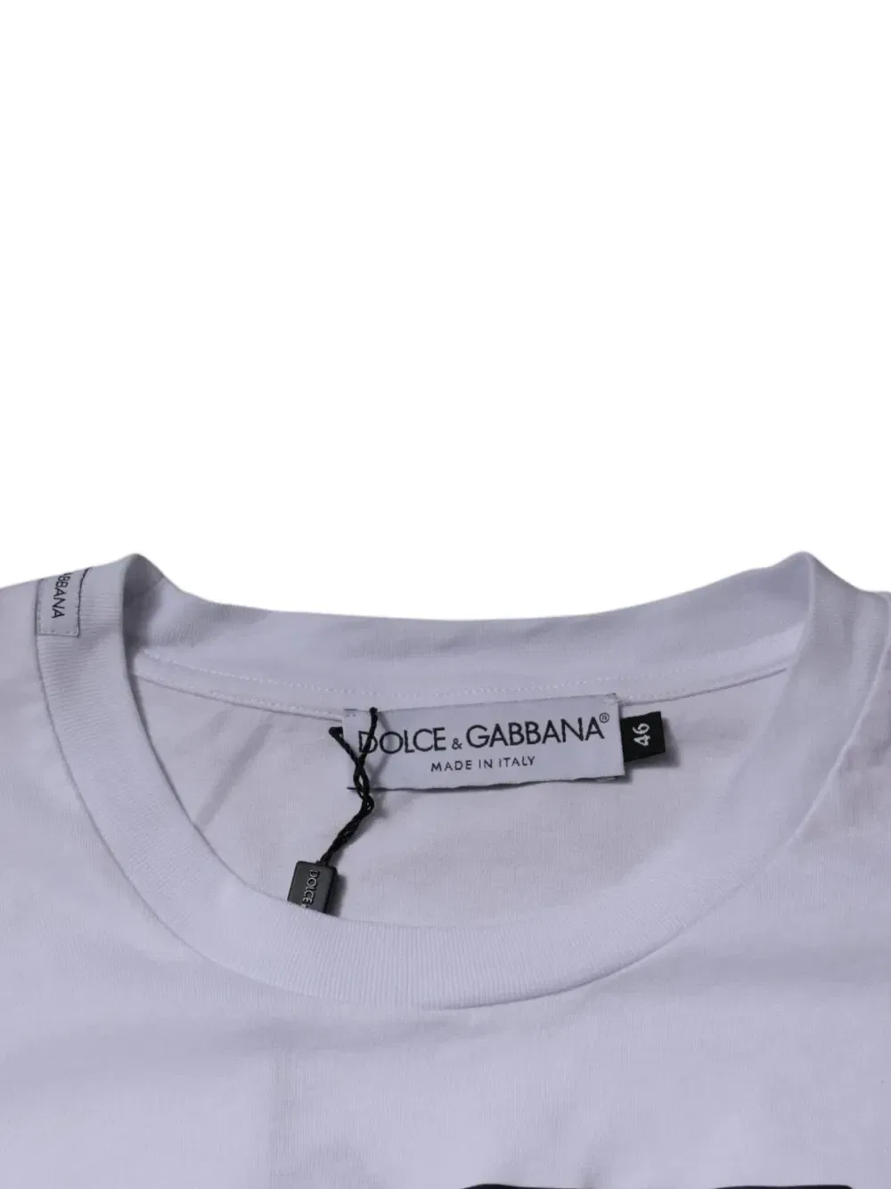 Футболка хлопковая с логотипом DOLCE & GABBANA, белый — фото 3