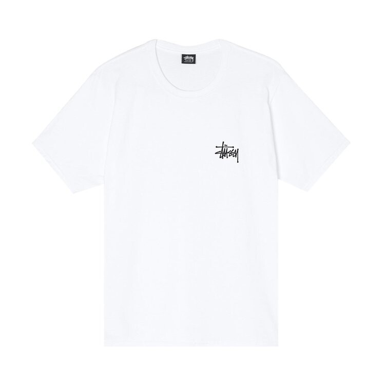 

Футболка Stussy Basic Logo Tee 'White', белый