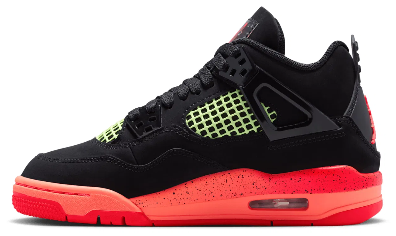 Кроссовки для мальчиков Air 4 Retro Jordan, цвет Red/Black/Orange — фото 2