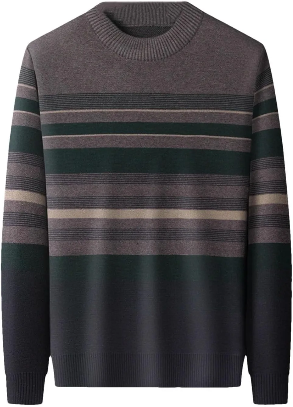 

Полосатый свитер с круглым вырезом мужской