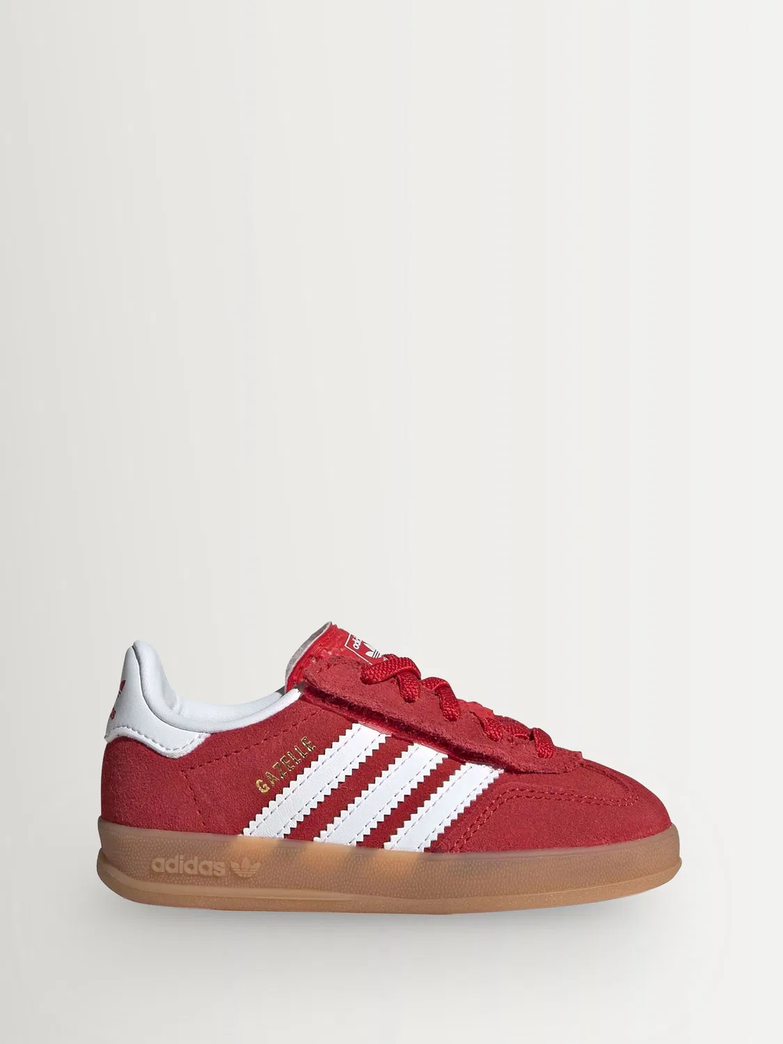 Кроссовки Gazelle Indoor на эластичной шнуровке adidas Originals, красный/белый