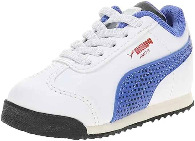 Детские кроссовки для мальчиков с шнуровкой Roma Gen PUMA, White — фото 2