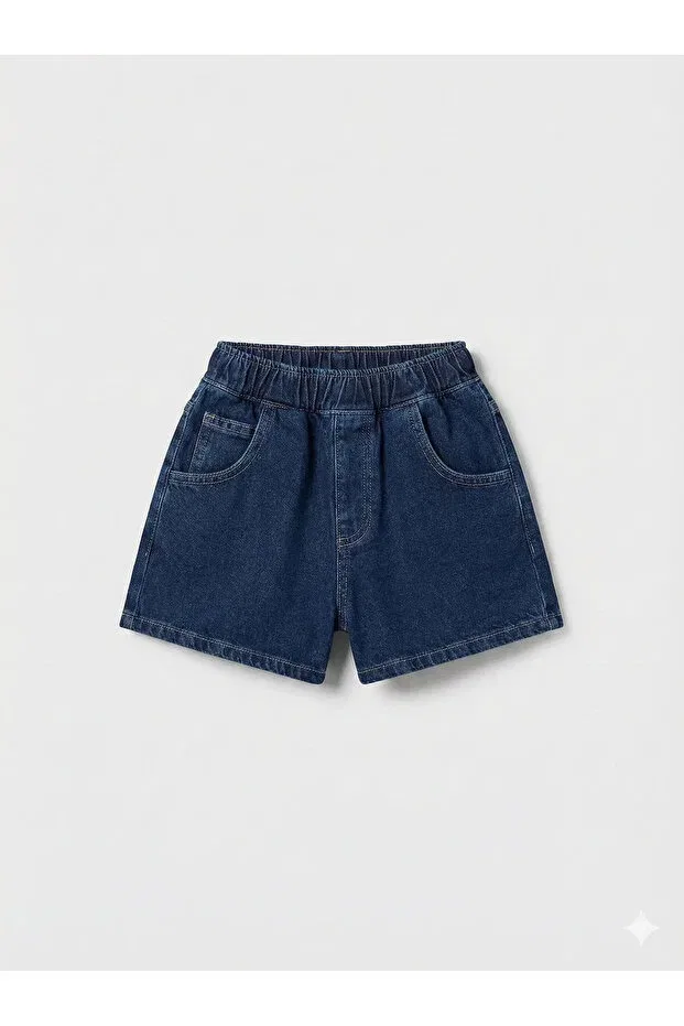 Детские шорты для девочек джинсовые Pufiko Kids, Navy Blue