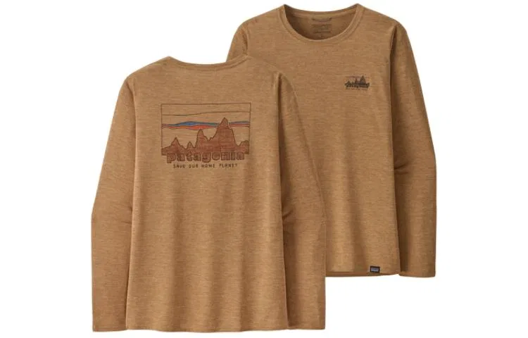 Женская футболка с опущенным плечом Horizon/Tinamou Tan X-Dye, Patagonia