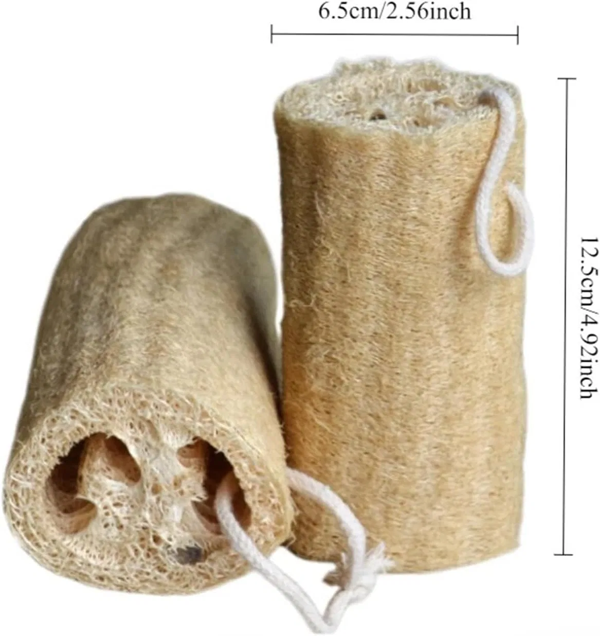 Мочалка из натуральной люфы круглая, Generisch, 1 шт, 100 г, Original 1 Stück — фото 2