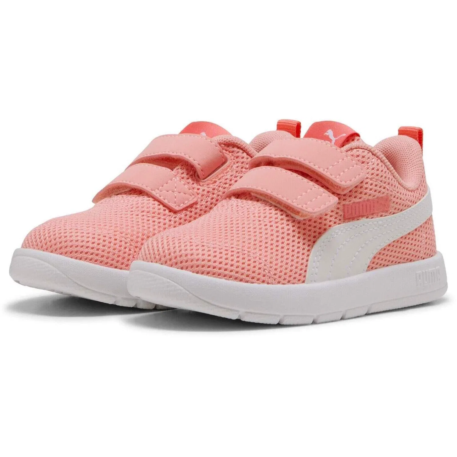 Детские кроссовки с сетчатым верхом Courtflex V3 Mesh Inf Clyde Royal-puma W Puma, Rosa — фото 3