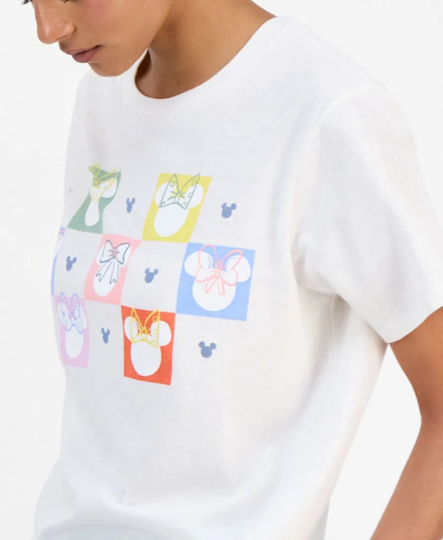 Футболка с принтом Minnie Front Graphic Disney, White — фото 2