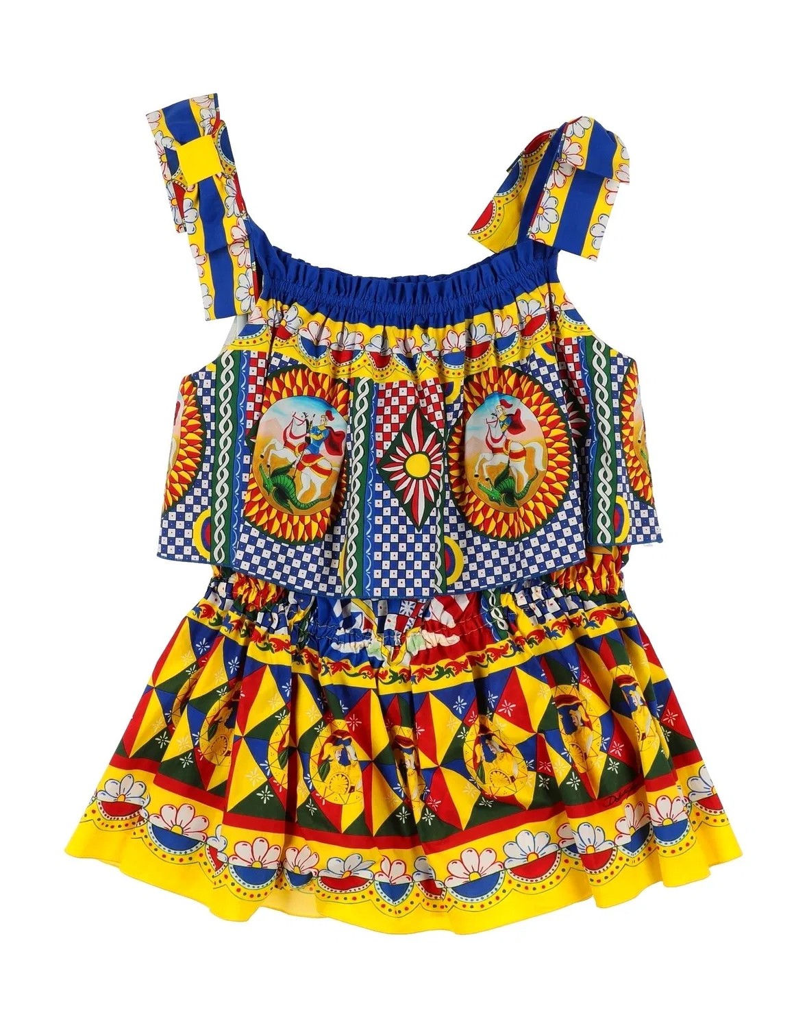 Топ с логотипом Dolce&Gabbana, желтый