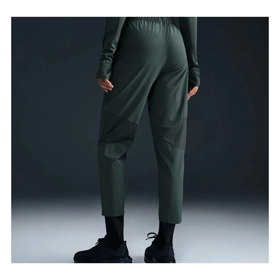 Спортивные брюки с высокой посадкой Nike Dri-FIT Fast Mid-Rise 7/8, Зеленый — фото 4