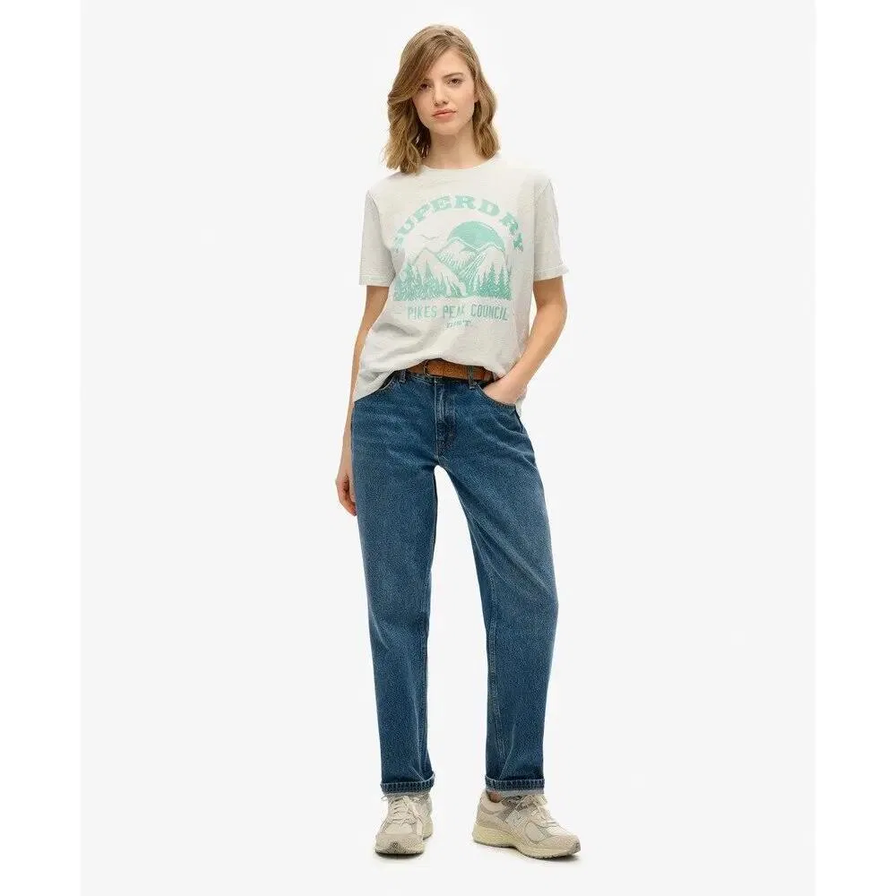 Мужская футболка из хлопка Lo-fi Outdoor Mono Superdry, Grau — фото 2