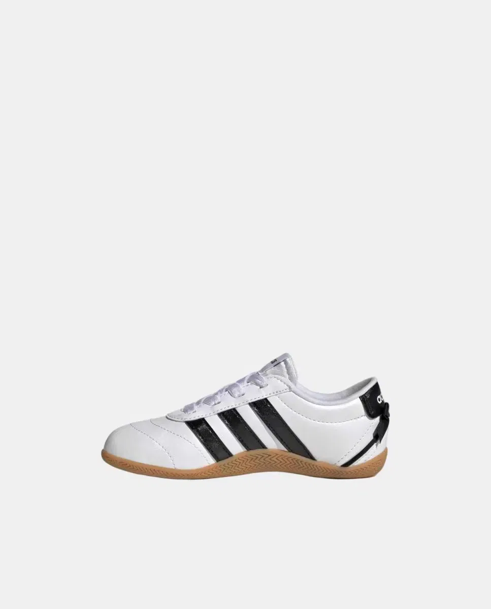 Детские кроссовки для девочек с синтетическим верхом adidas, Blanco — фото 4