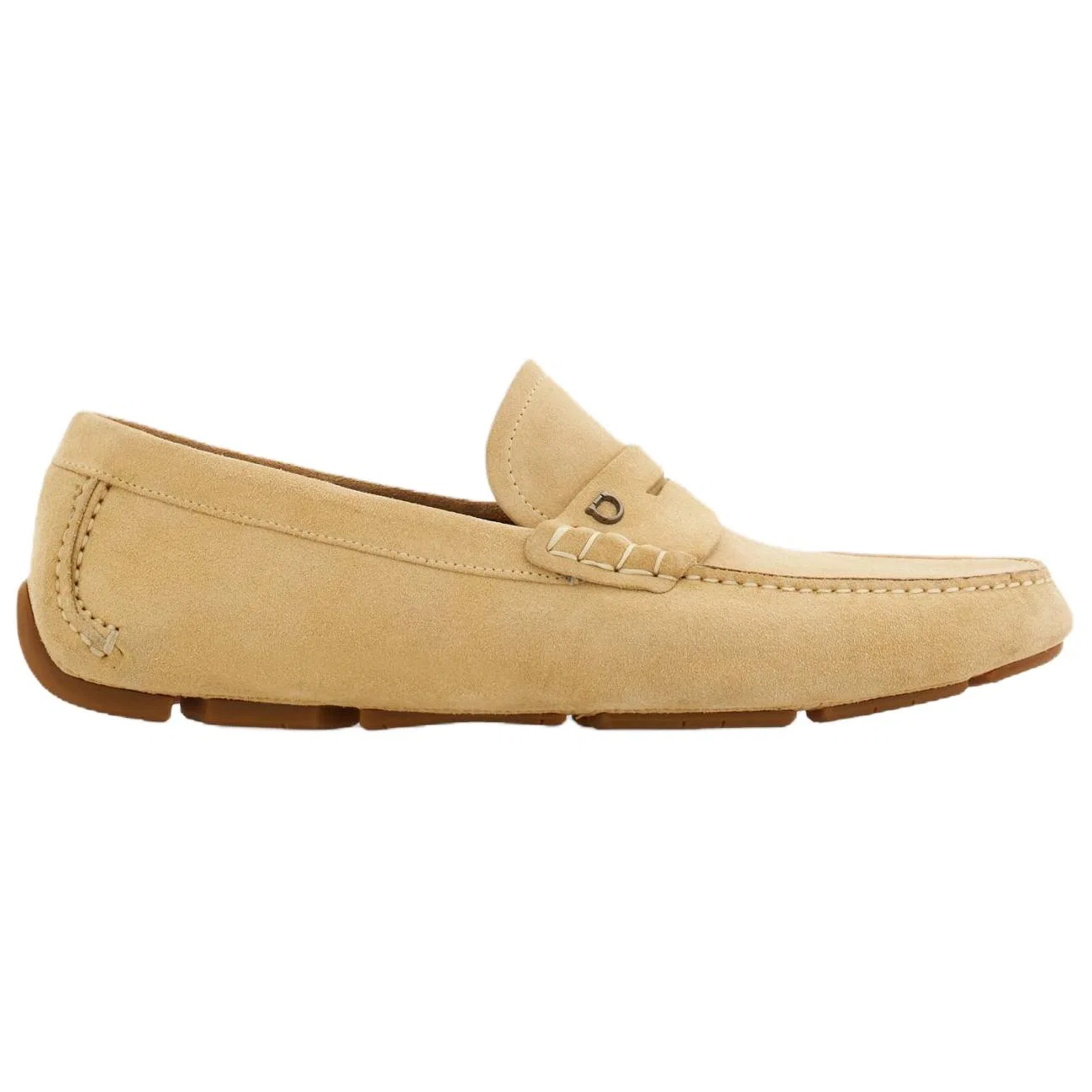 FERRAGAMO Gancini Casual Shoes Men's Light Umber — фото 3