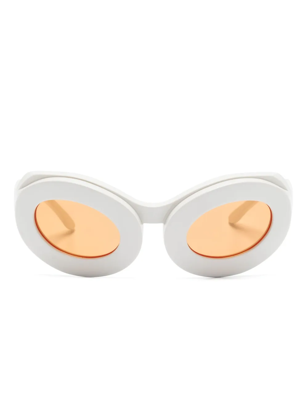 

Солнцезащитные очки Tyler в овальной оправе Henrik Vibskov, белый