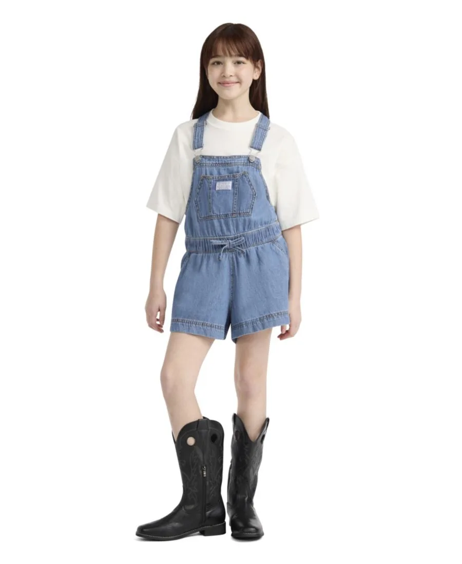 Комбинезон с фартуком для девочек 7-16 лет Levi's, medium синий