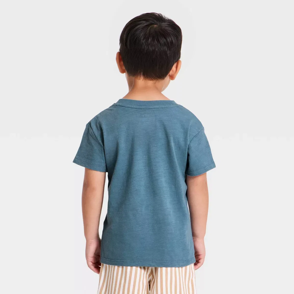 Детское хлопковое поло-свитшот с длинным рукавом INFANT/TODDLER BOY, Blue — фото 2