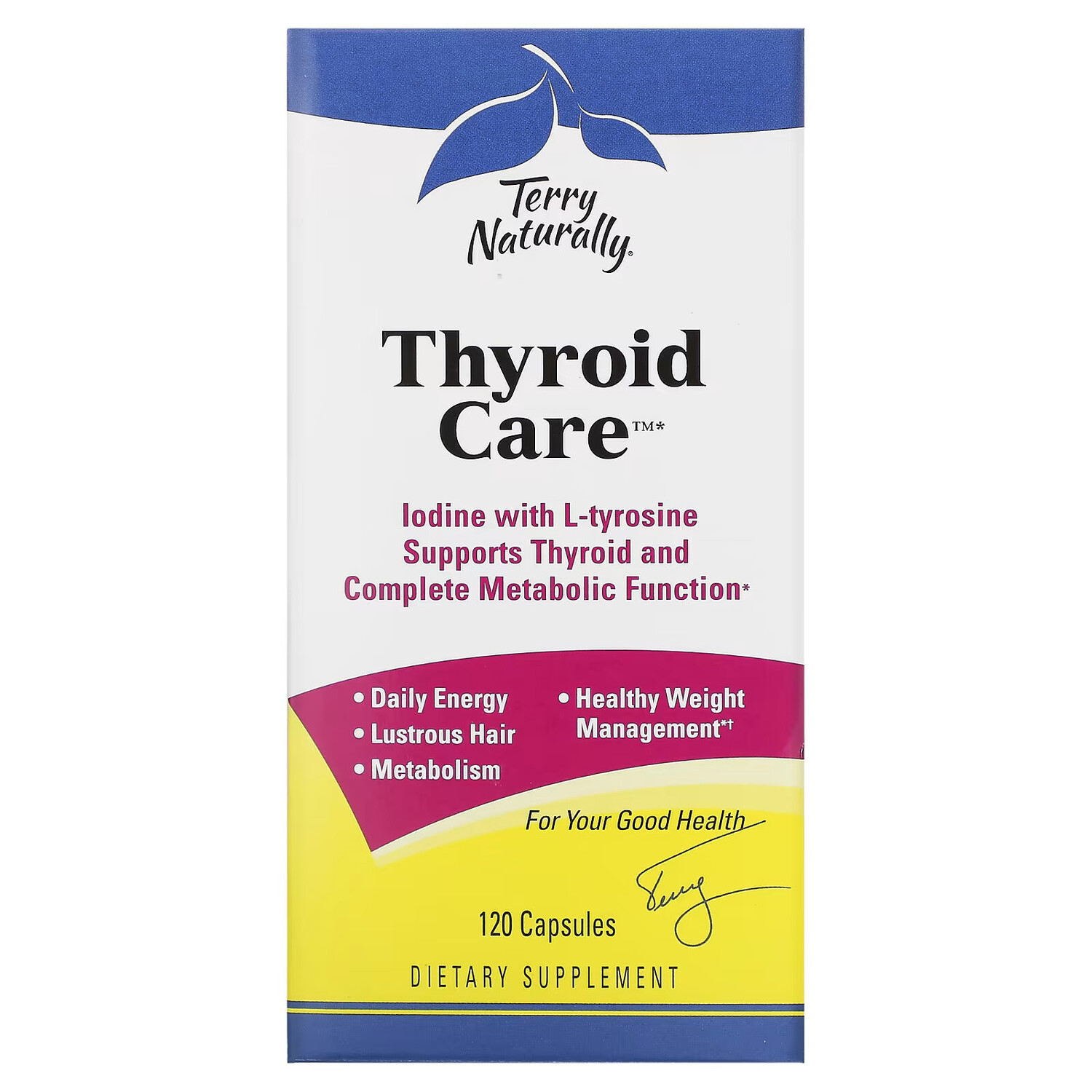 

Terry Naturally Уход за щитовидной железой, 120 капсул