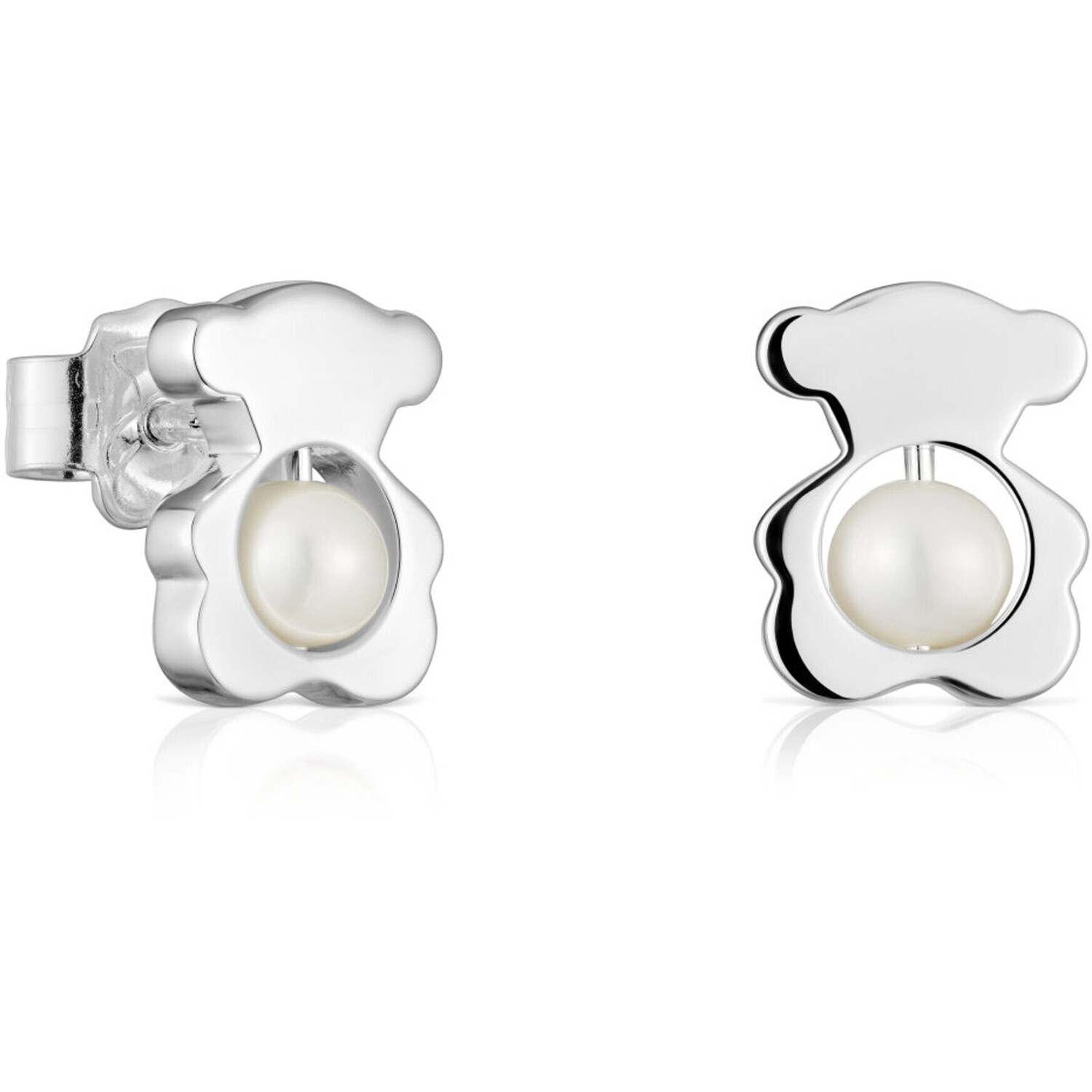 

Серьги Tous Small 10 mm Bear With Cultured Pearls I-Bear, серебро