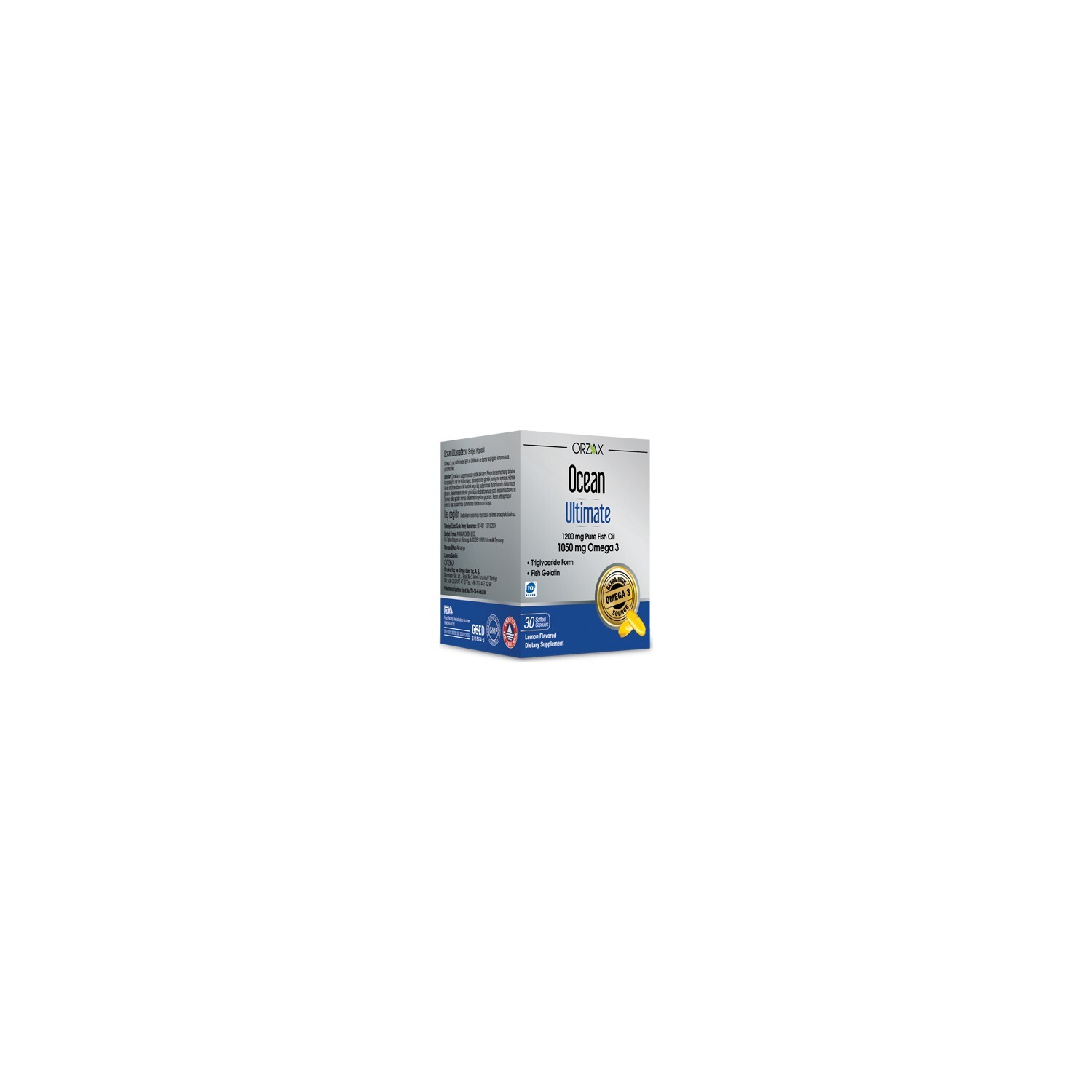 

Омега-3 Ocean Ultimate 1050 мг, 30 капсул