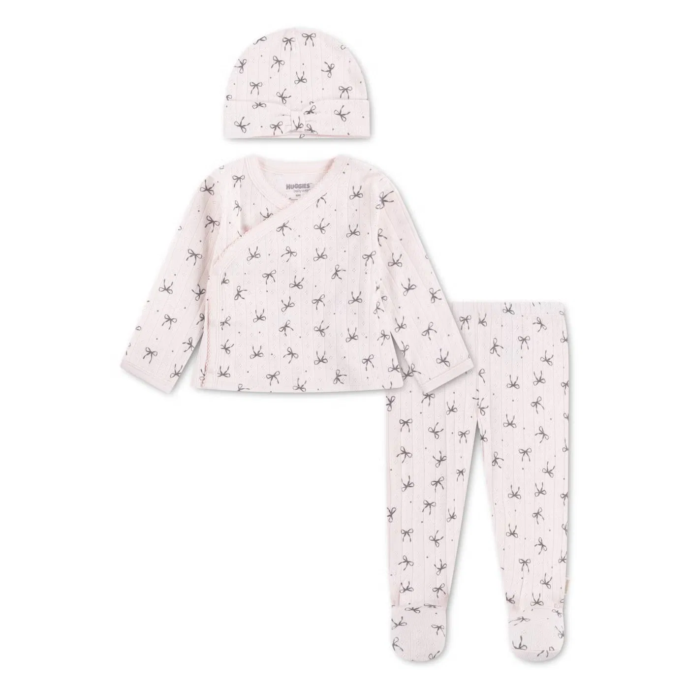 Комплект детской одежды с принтом Am6 Huggies, розовый