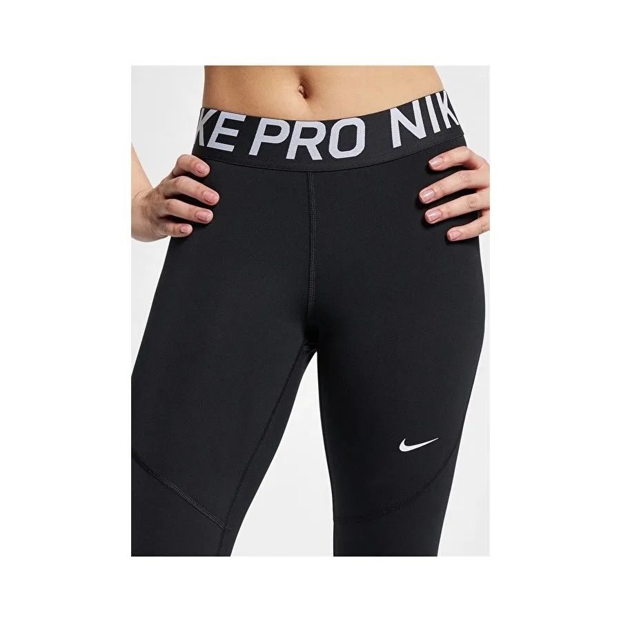 Спортивные леггинсы с сетчатыми вставками Nike Pro, Черный — фото 4