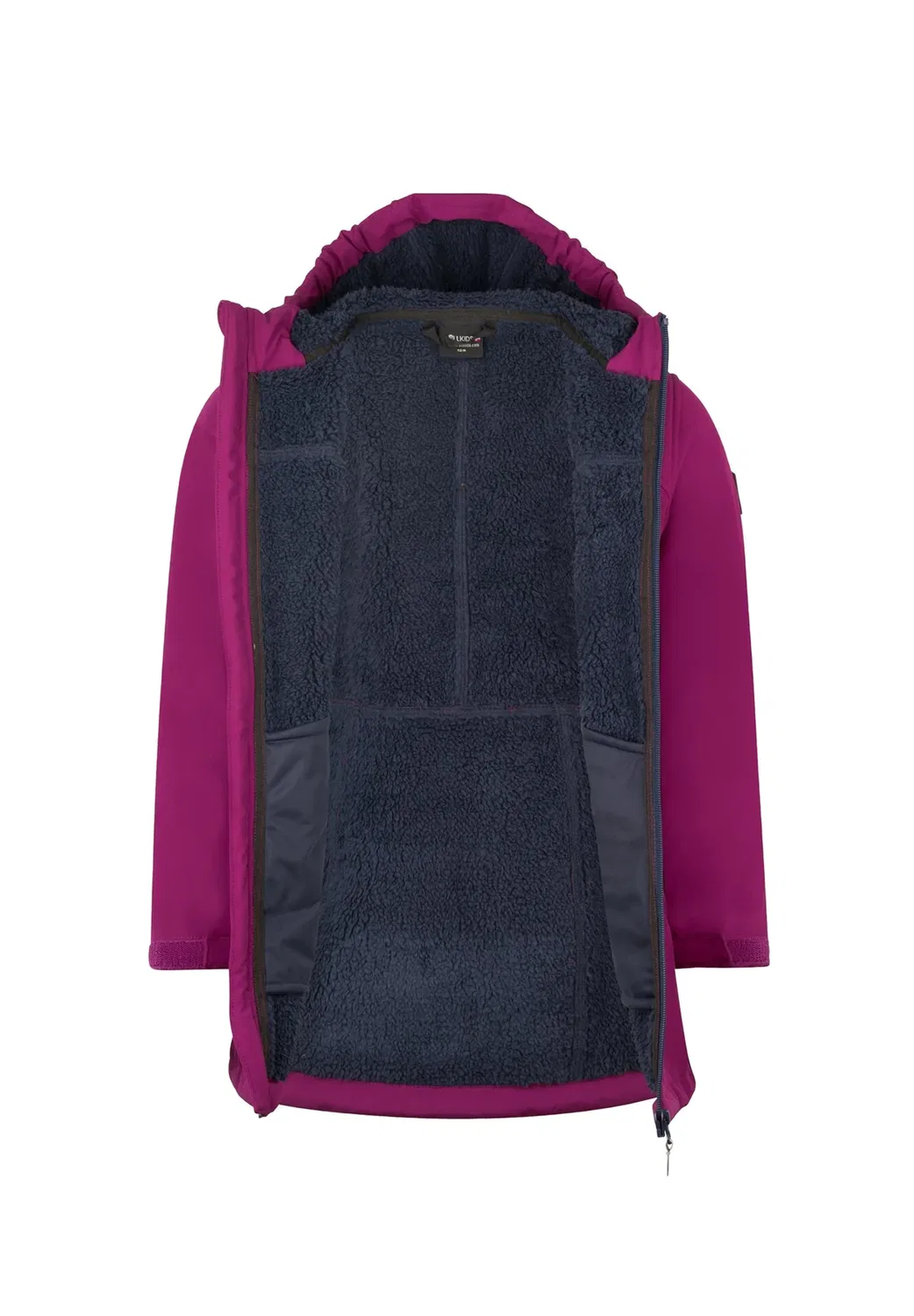 Детское короткое пальто Kristiansand, унисекс Trollkids, Plum Navy — фото 3