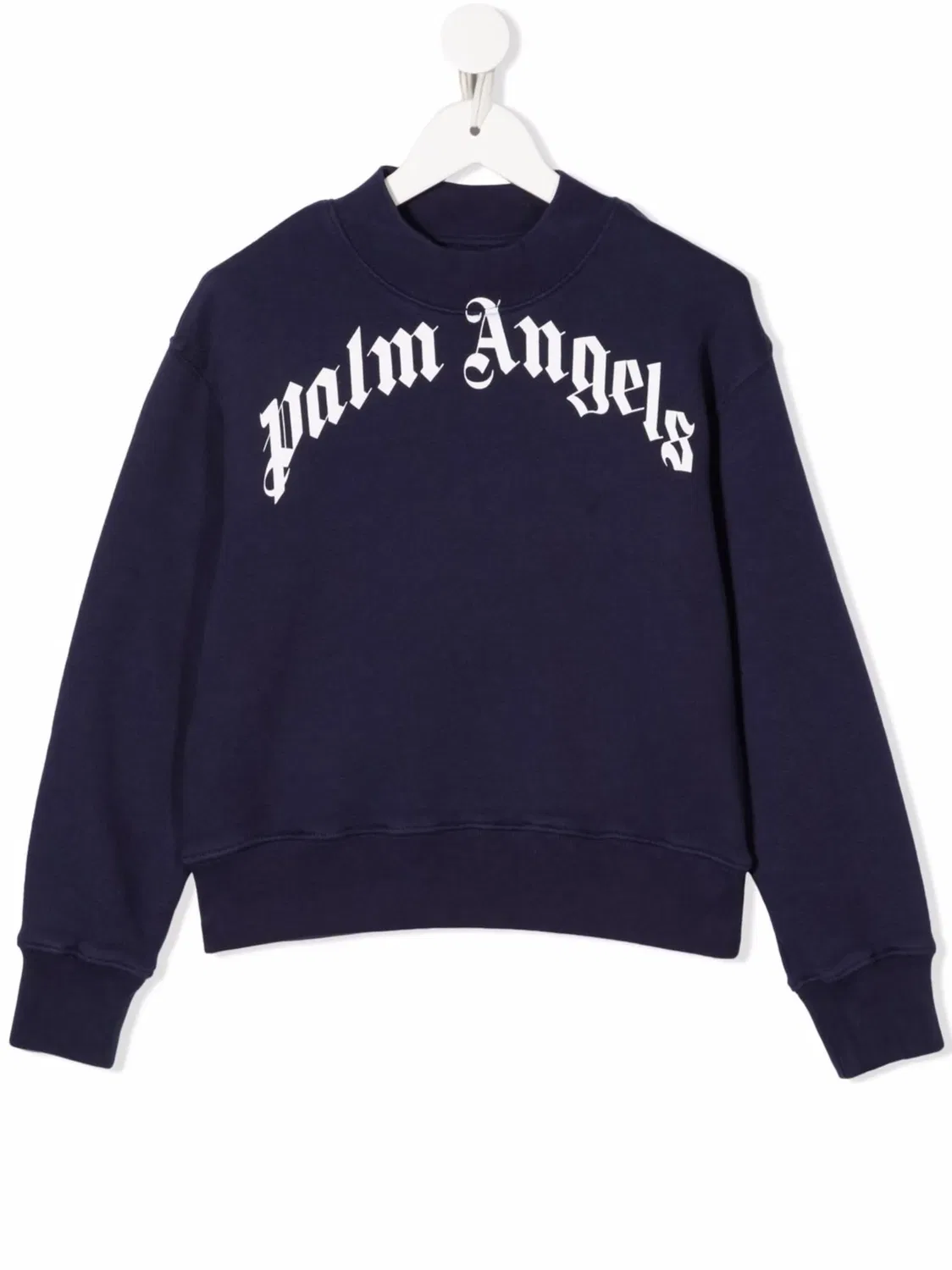 Palm Angels Свитшот хлопковый с логотипом, синий