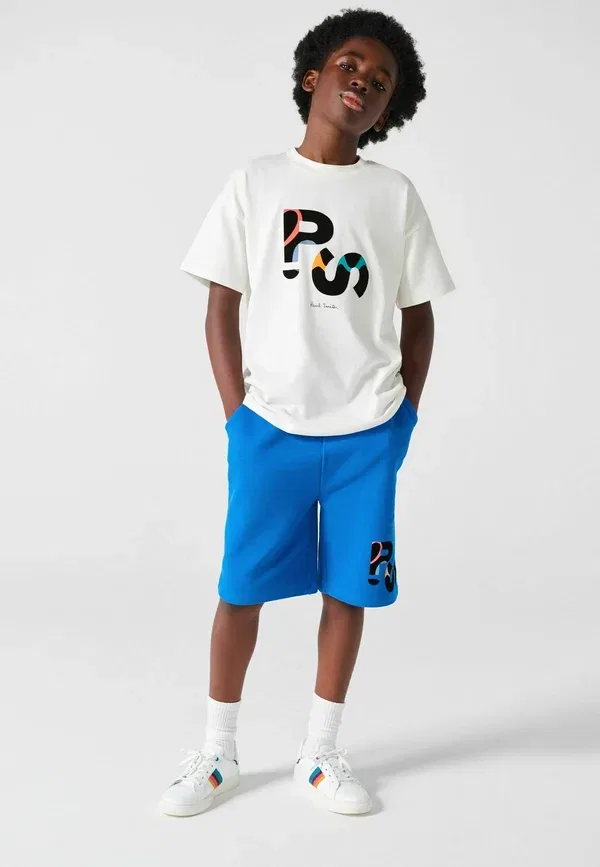 Брюки из джерси Paul Smith Junior, белый/синий