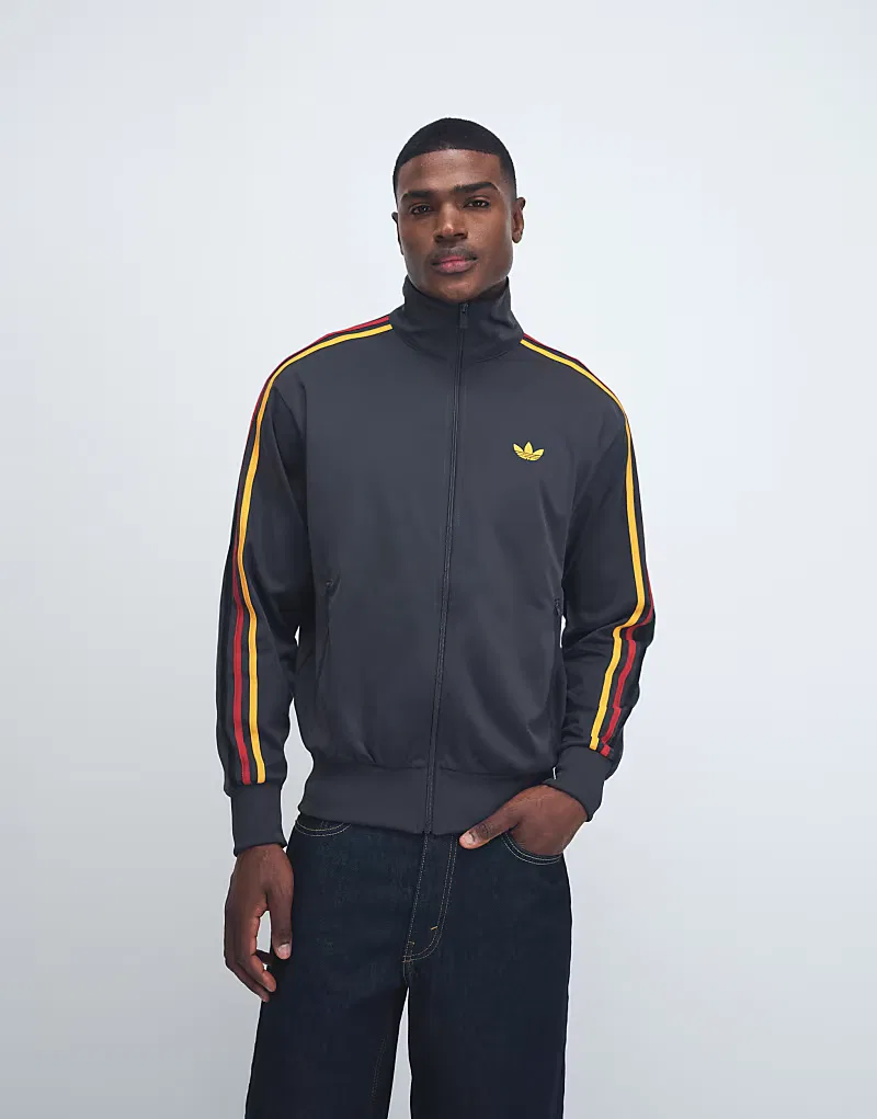 Куртка спортивная Firebird Adidas Originals, черный/золотой — фото 2