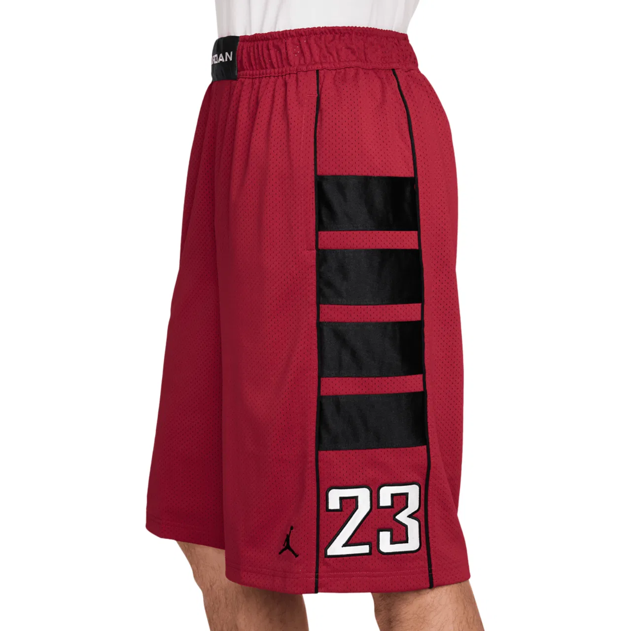 Мужские шорты Mesh Brooklyn Cat Scratch Jordan, цвет Gym Red/Black — фото 3