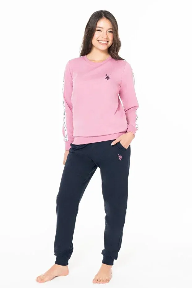 Женская пижама с длинным рукавом U.S. Polo Assn., Lila — фото 2
