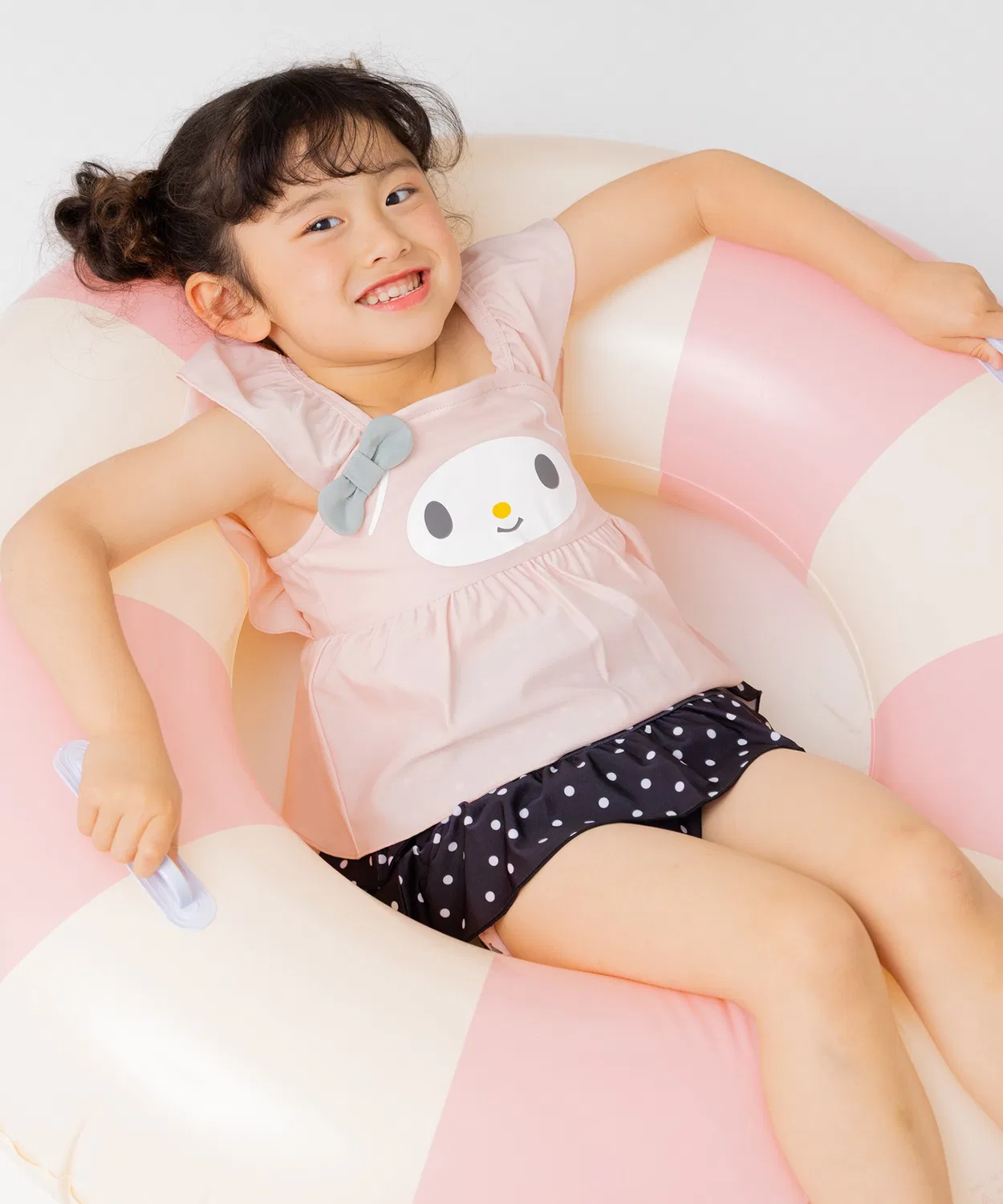 Детский раздельный купальник с принтом и рюшами Sanrio, Smoke Pink