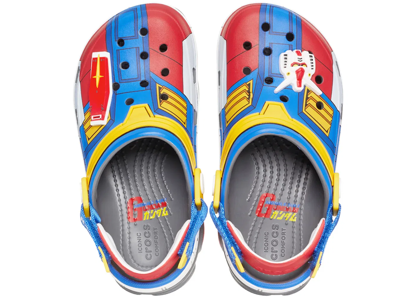Детские сабо-клоги All-Terrain Clog Gundam RX-78-2 Crocs, Slate Grey — фото 2