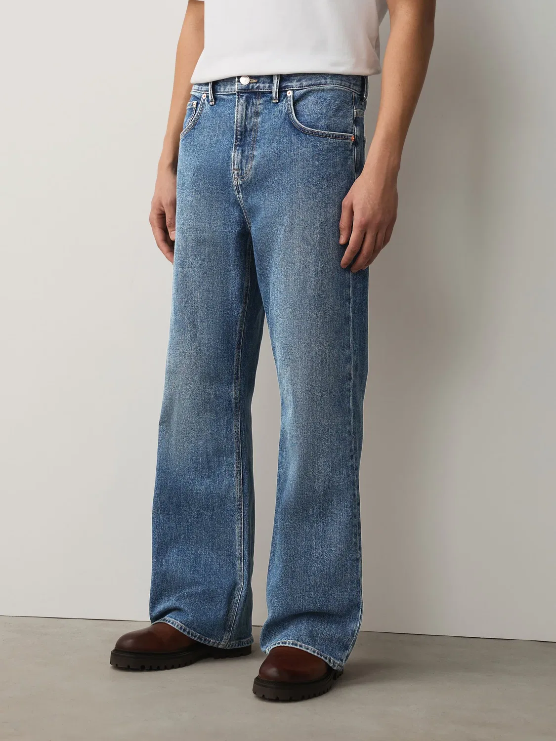 Джинсы расклешенные Blue Denim Flared Next, синий деним