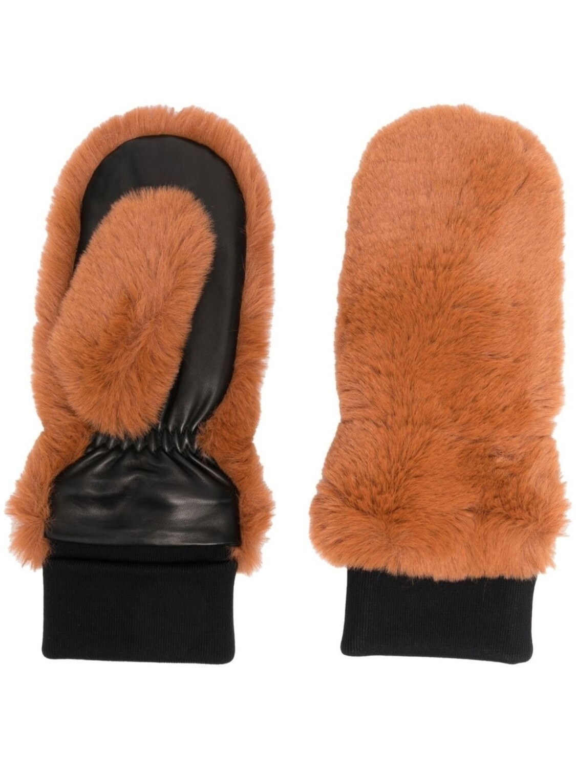 

Moose Knuckles варежки с искусственным мехом, коричневый