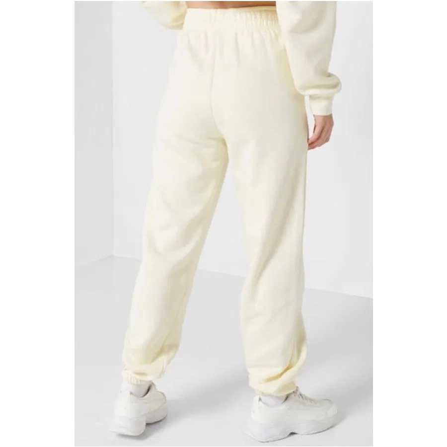 Спортивные штаны с высокой посадкой с защипами Nike Sportswear Essentials Collection DQ5384-113, Кремовый — фото 4