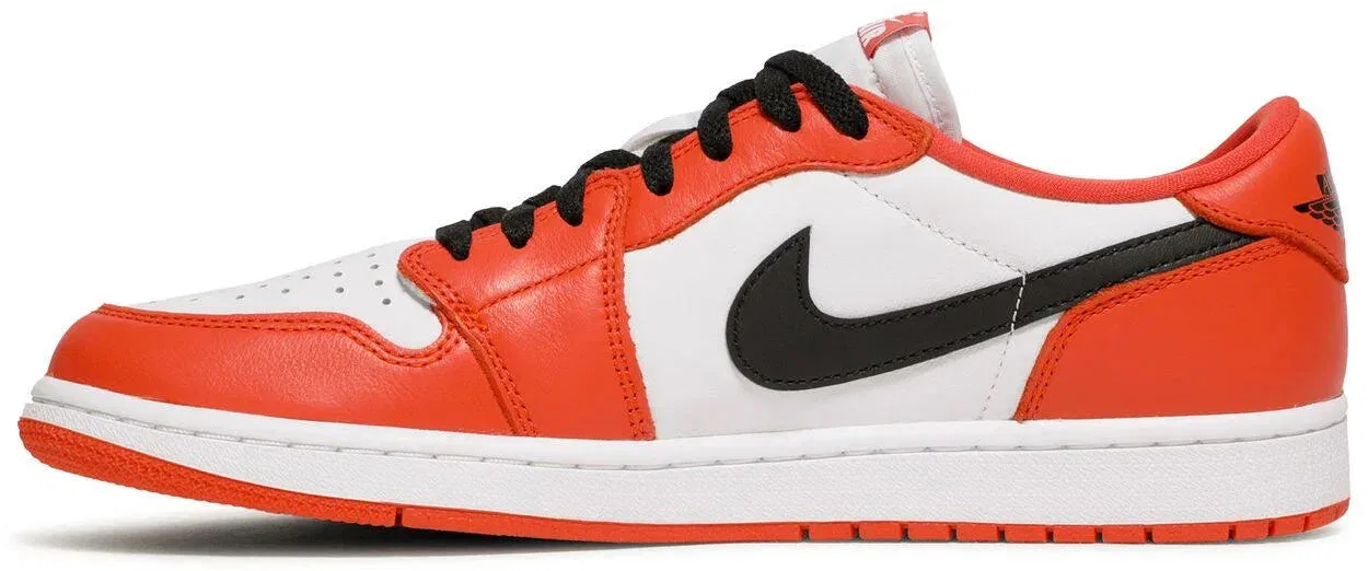Детские кроссовки с принтом Air Jordan 1 Retro Low OG Starfish Jordan, Weiß Rot — фото 2