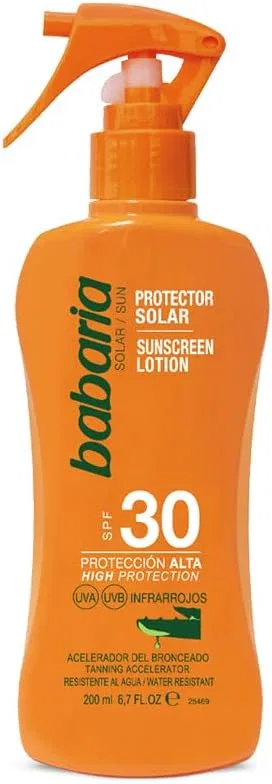 Солнцезащитный лосьон для тела SPF30 Babaria Алоэ Вера, 200 мл