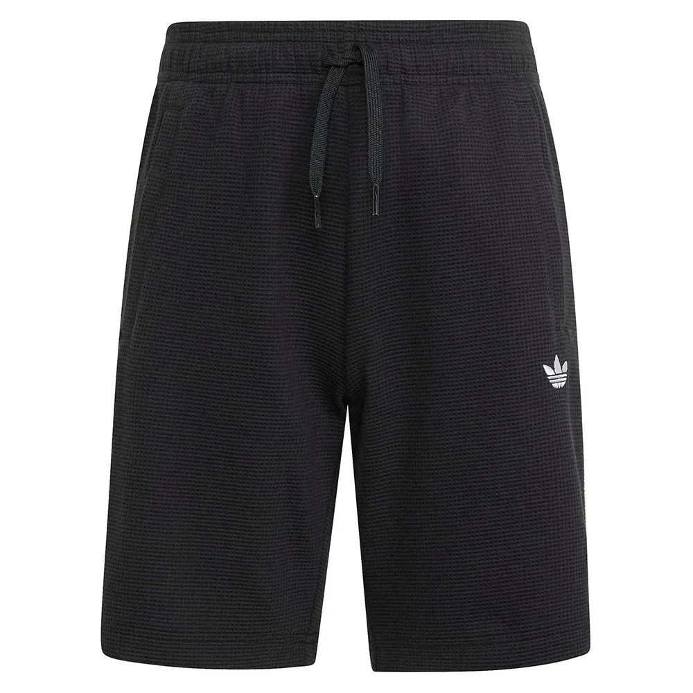 Детские шорты для девочек с вафельной текстурой Regular Waffle Adidas Originals, Black — фото 3