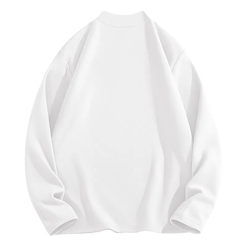 Футболка детская с полуводолазкой MZ Freedom Pen Chest Logo MINISO, White — фото 3