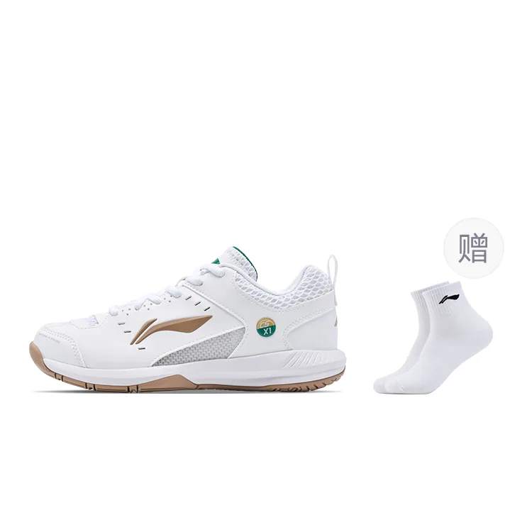 Детские кроссовки для бадминтона с амортизацией Li-Ning Light Feather, White