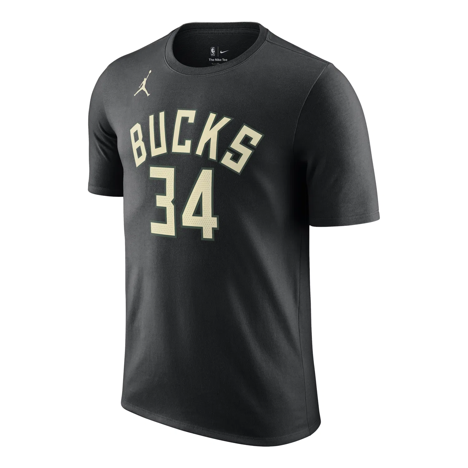 Мужская футболка NBA Milwaukee Bucks Statement Edition T-Shirt 'Black' Jordan, черный