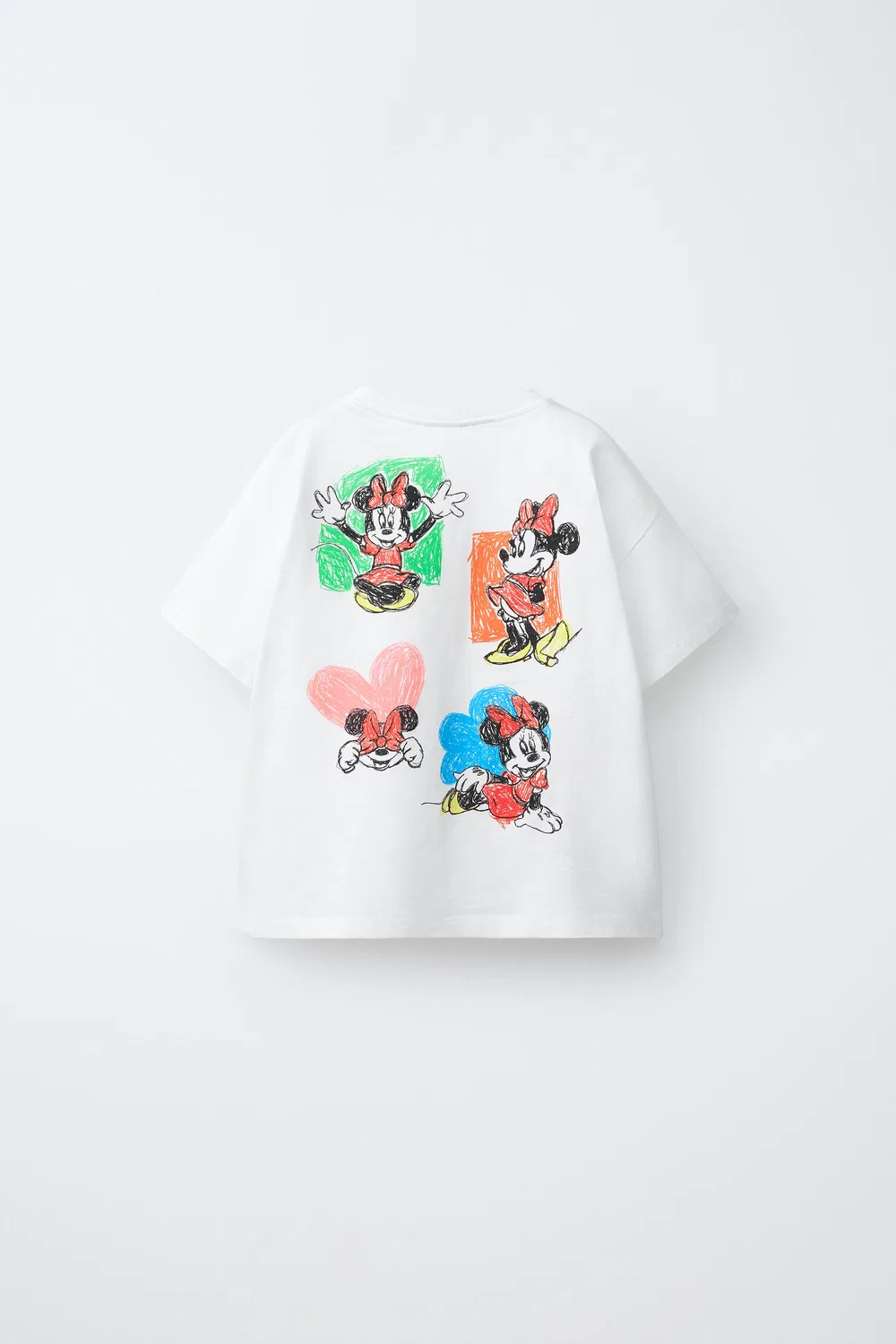 Футболка с изображением Минни Маус Disney Cartoon ZARA, White — фото 2