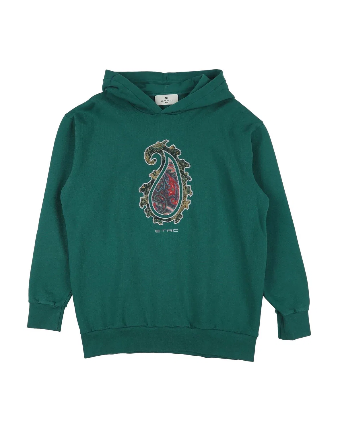 Детское худи для мальчиков с принтом Etro, Emerald Green