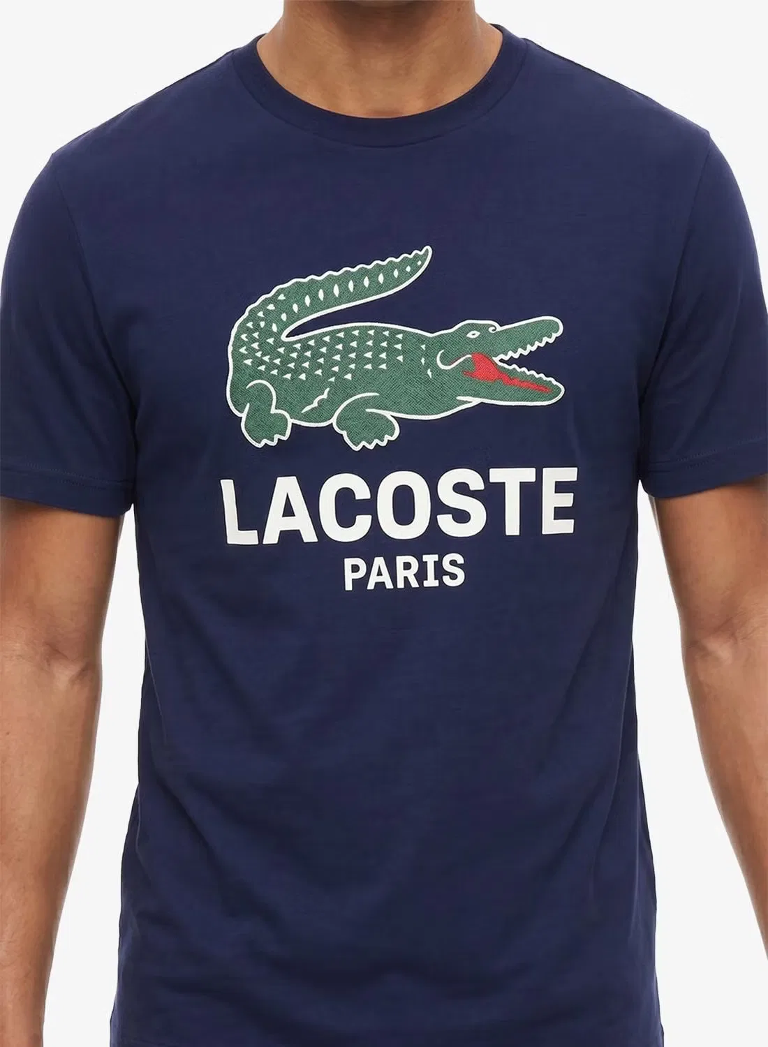 Футболка с принтом Lacoste, темно-синий — фото 3