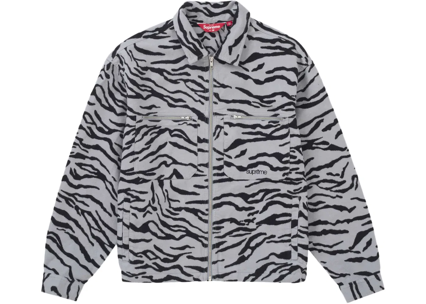 Мужская куртка из молескина с принтом (SS25) Supreme, Zebra