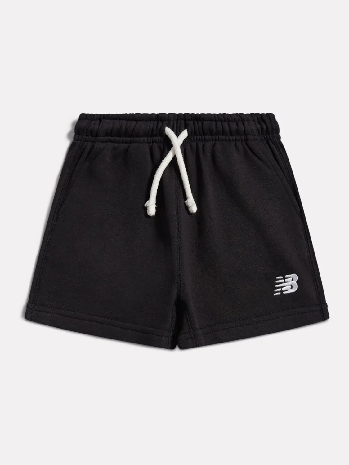 Шорты из французского трикотажа с логотипом New Balance, черные
