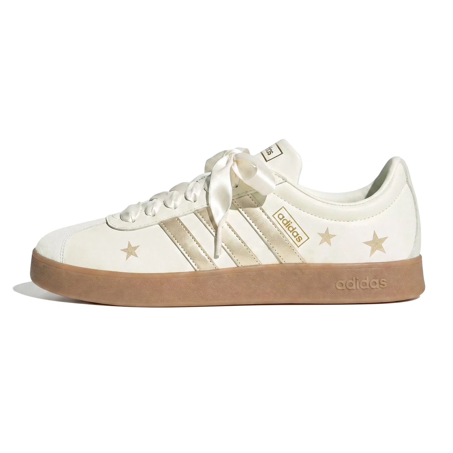 Детские кроссовки с золотистыми деталями German Army Trainers Adidas, Champagne — фото 3
