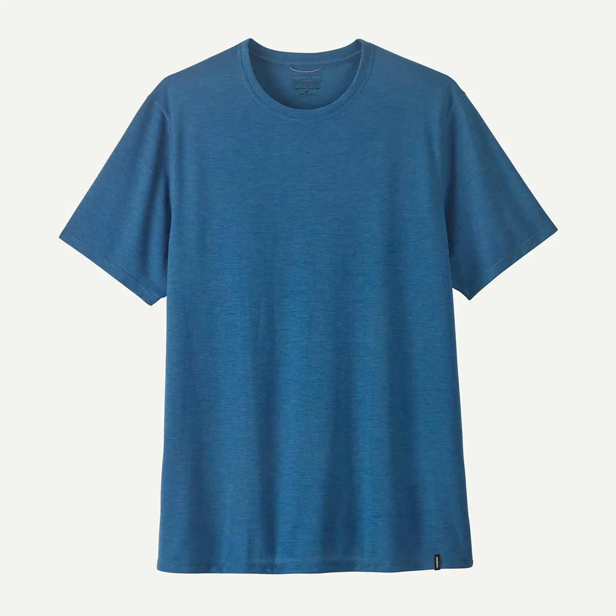 Мужская футболка с коротким рукавом из переработанного полиэстера Capilene Cool Trail Shirt Patagonia, Aquatic Blue — фото 4